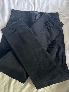 GODSPEED - Black Distressed Ripped jeans size 28